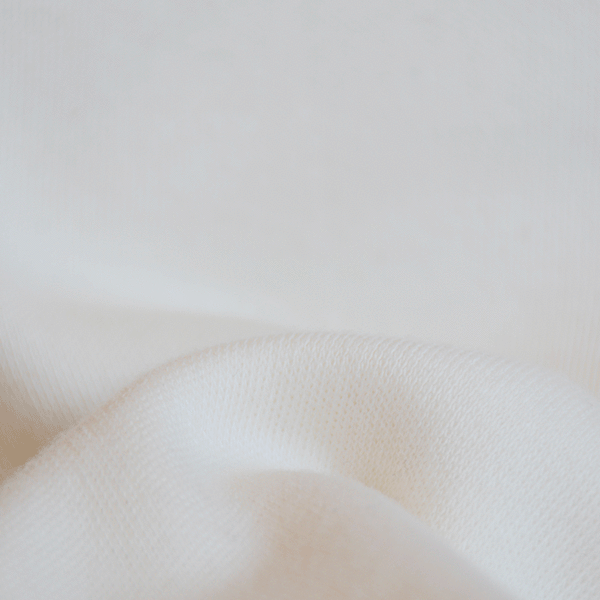 Fabric washed interlock organic cotton 9.5-10 oz